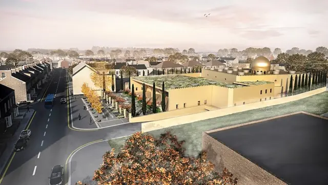 İngiltere Cambridge Üniversitesi yakınında yapılan Cambridge Camii projesi