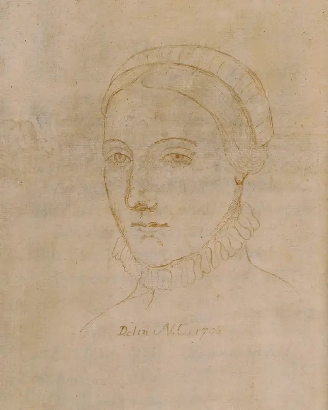 Овај портретни цртеж из 1708. године је једина сачувана слика која можда приказује Ен Хатавеј, или Агнес како је зову у филму