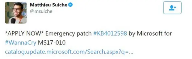 माइक्रोसॉफ्ट का ट्वीट