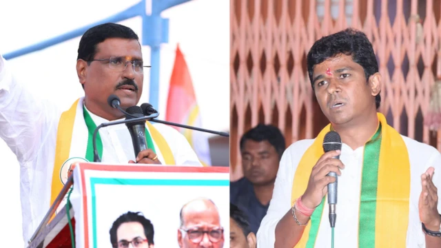 चंद्रकांत दानवे (डावीकडे) आणि संतोष दानवे (उजवीकडे)