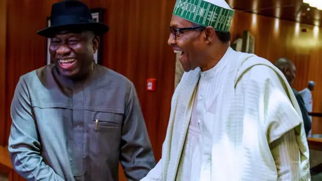 Goodluck Jonathan ati Muhammadu Buhari