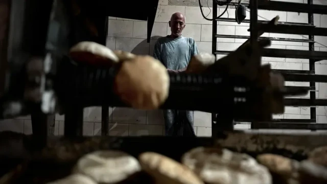یک نانوایی در غزه