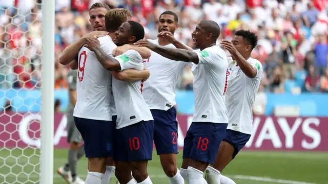 Jugadores de la selección inglesa