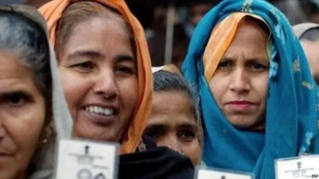 મહિલા મતદાતાની તસવીર