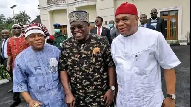 Theordore Orji, Okezie Ikpeazu na Orji Uzo-Kalu 