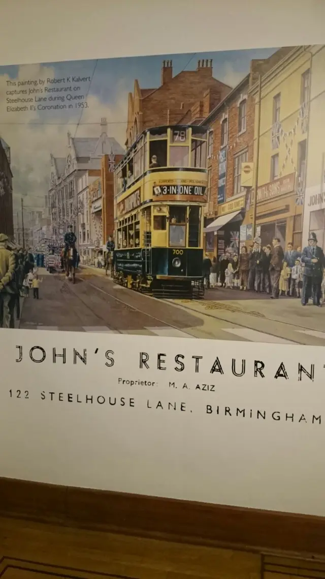 শিল্পীর তুলিতে বার্মিংহামের 'জন'স রেস্টুরেন্ট'