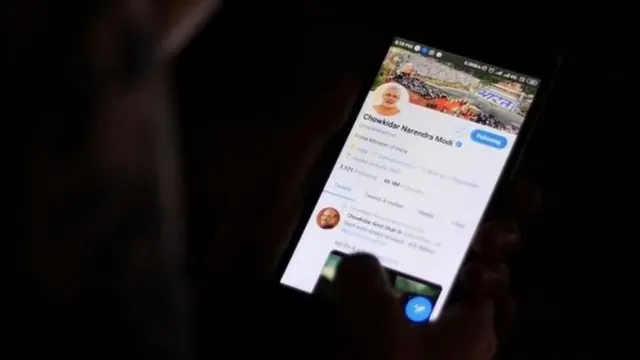 செளகிதார் என தன் ட்விட்டரில் சேர்த்துக் கொண்ட மோதி