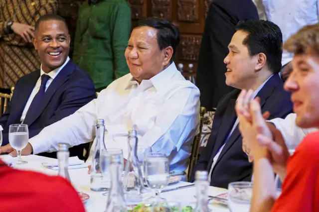 Prabowo dan timnas Indonesia