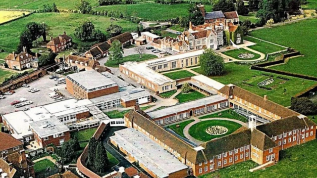 Lord Mayor Treloar College em Holybourne, Hampshire, no final dos anos 1980