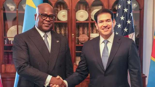 Tshisekedi ari kumwe na Marco Rubio