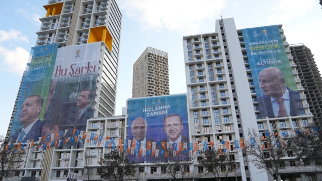 AKP seçim pankartları