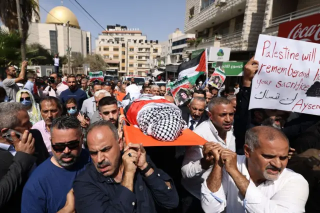 Ayşenur Ezgi Eygi için Nablus'ta cenaze töreni