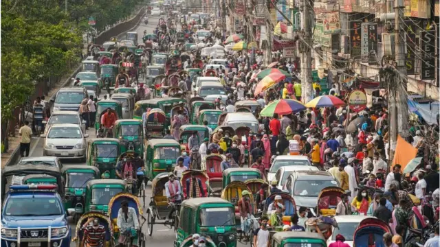 রাস্তায় যানজট