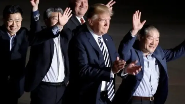 Prezida Trump asanganira abo banyamerika bapfunguwe na Korea ya ruguru