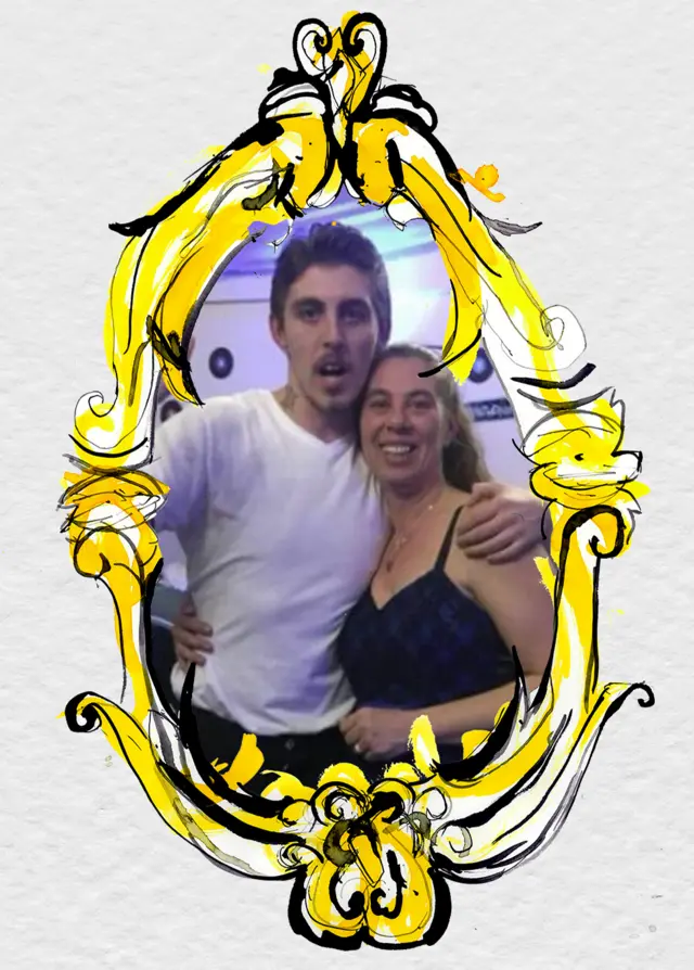 తన 50వ పుట్టినరోజు వేడుకల సందర్భంగా 2017 నవంబర్‌లో జరిగిన ఒక పార్టీలో రాబ్‌తో షారెన్