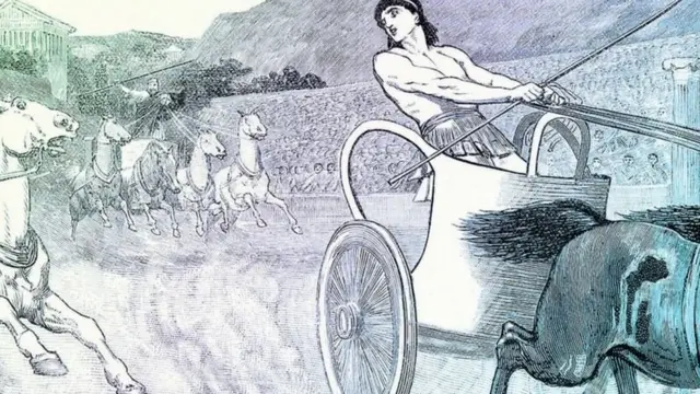 Lomba balap kereta kuda.