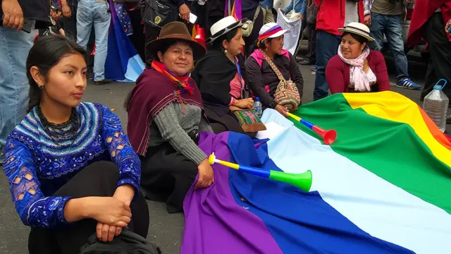 Protesto no Equador