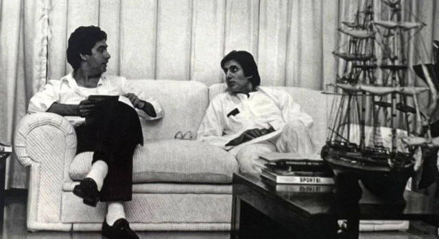 امیتابھ چھوٹے بھائی اجیتابھ بچن کے ساتھ