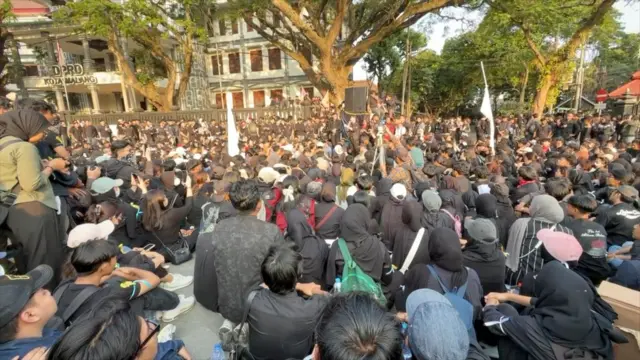 Demonstrasi di Malang