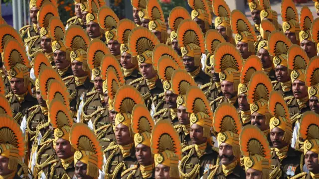 Индийские войска на параде