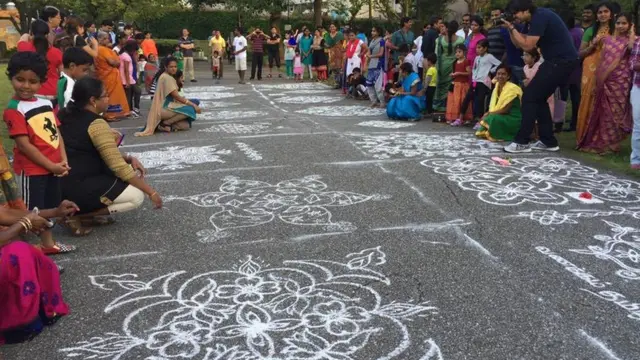 தமிழர் திருவிழாவில் கோலப்போட்டி