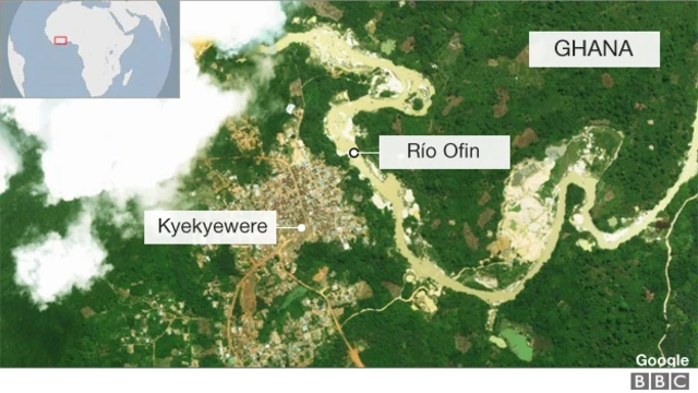 Mapa río Ofin.