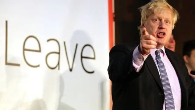 Johnson merupakan tokoh utama yang mengkampanyekan Inggris keluar dari Uni Eropa.