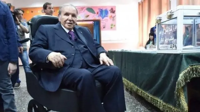Perezida Bouteflika w'imyaka 82 y'amavuko, ari ku butegetsi guhera mu mwaka wa 1999