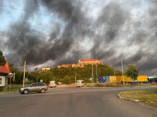 Дим у Мукачевому