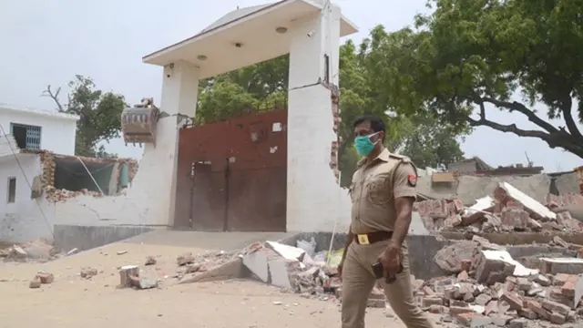 विकास दुबे का घर