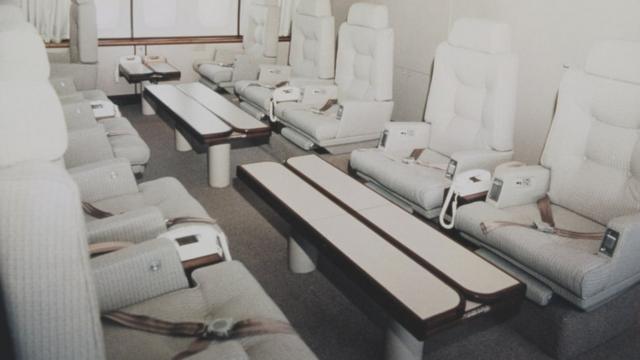 Staff working space on Air Force One, pictured in 1990