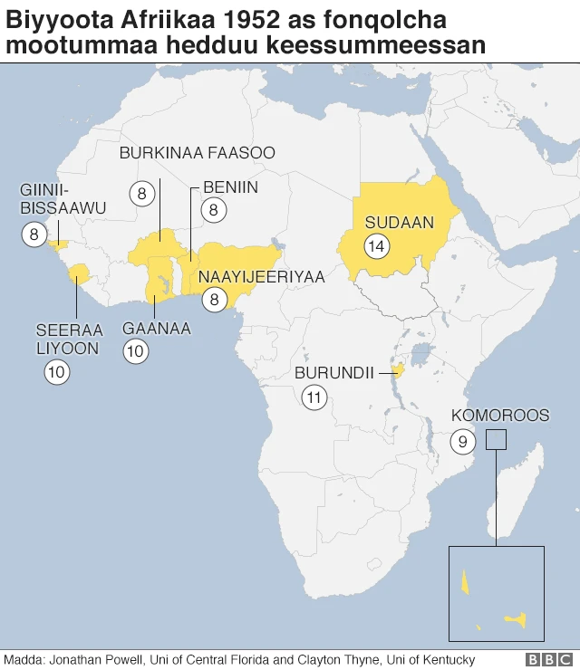 Odeeffannoo fonqolcha mootummaa Afrika keessatti gaggeeffaman