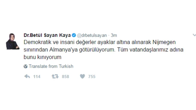 Aile ve Sosyal Politikalar Bakanı Fatma Betül Kaya Sayan'ın açıklaması