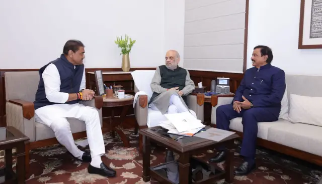 प्रफुल्ल पटेल, अमित शाह आणि सुनील तटकरे