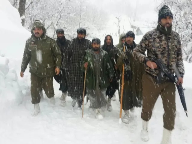 कश्मीर में हिमस्खलन