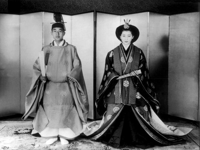 Wedding of Prince Akihito and Princess Michiko, 1959.