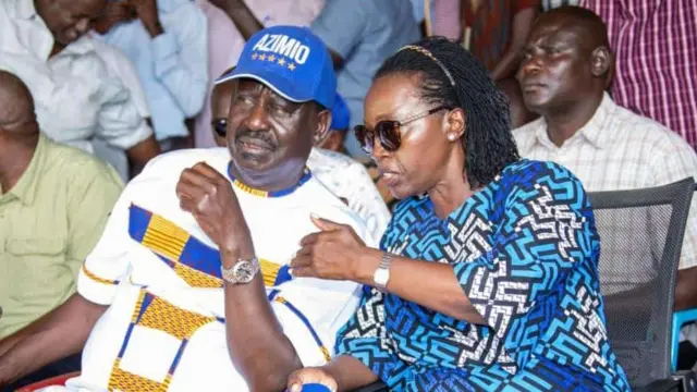 Martha karua na Raila Odinga