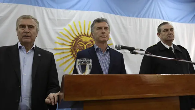 Aguad, Macri y Srur