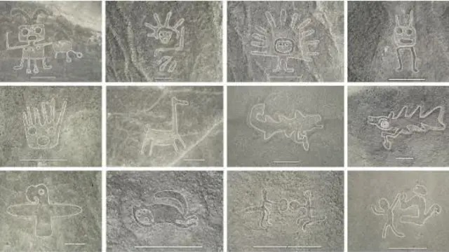 Colección de geoglifos en Nazca.