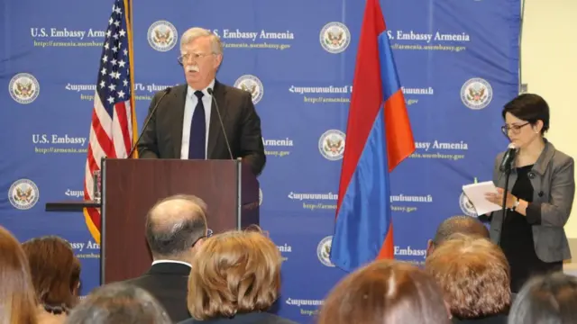 Nikol Paşinyan, John Bolton, ABŞ Ermənistan