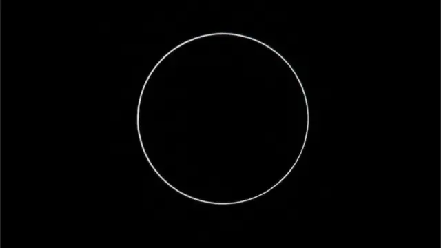 El anillo de fuego que se pudo observar en el eclipse.