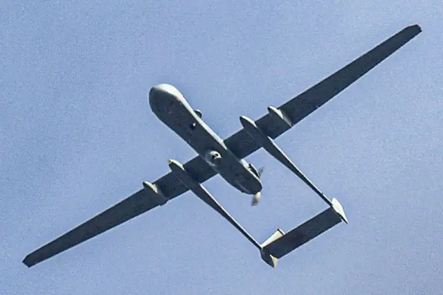 संघर्ष के दौरान फ़लस्तीनी इलाक़े में घूमता इसराइली ड्रोन (फ़ाइल फ़ोटो)