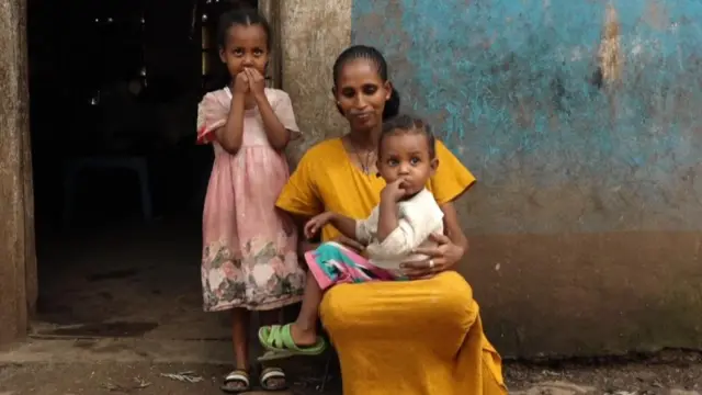 எத்தியோப்பியா, டீக்ரே, பெண்கள், குழந்தைகள் 