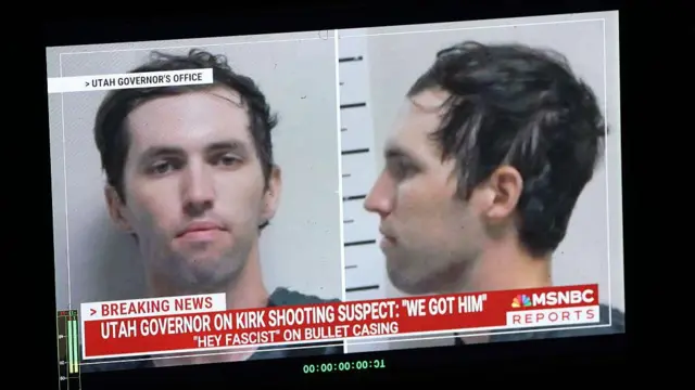 查理·柯克被警方捕后的羈押照片