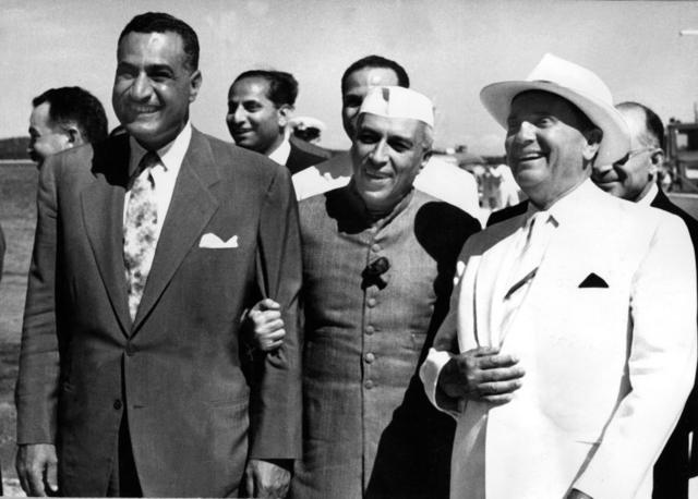 El primer ministro Jawaharlal Nehru fue uno de los impulsores del Movimiento de los Países no Alineados en 1956.