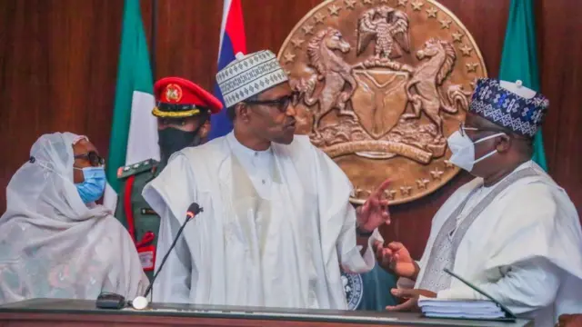 Buhari da shugabannin majalisa