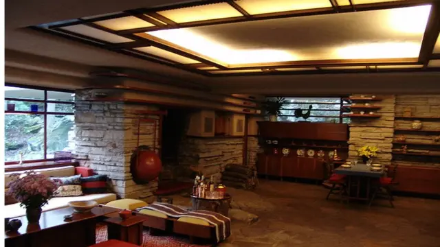 Interior da Casa da Cascata