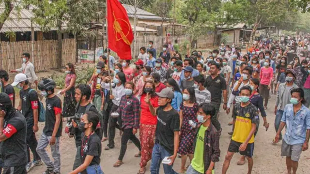 ဧပြီလ ၅ရက်နေ့ မုံရွာဆန္ဒပြပွဲ