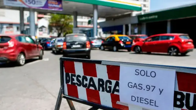 Estación de gasolina en Chile