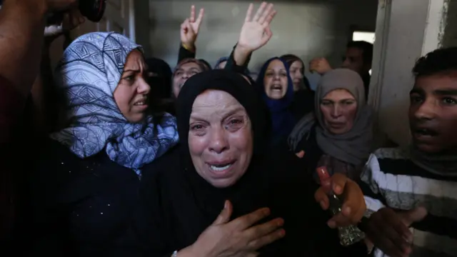 أقارب الضحايا في غزة